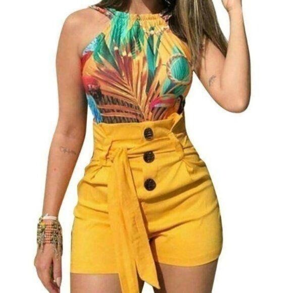Snapped Styles High Waist Slim Belted Short Bundle - Picture 1 of 5